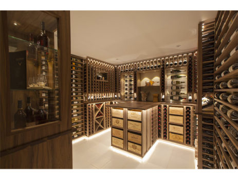 european wooden wine cellar