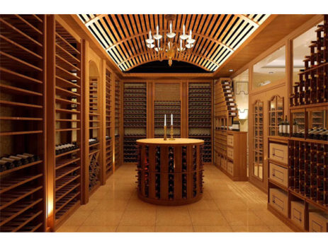 custom wine cellar racking CR087