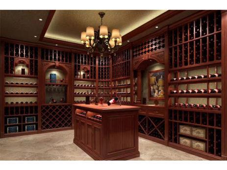 mahogany wine cellar CR143