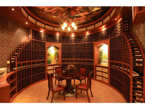solid wood wine cellar racking CR159
