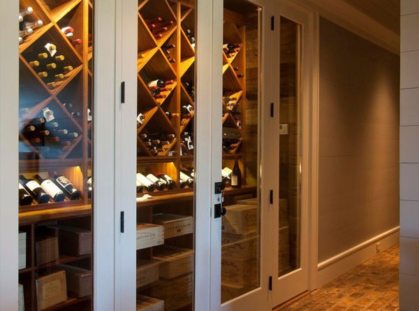 modern wine storage room idea
