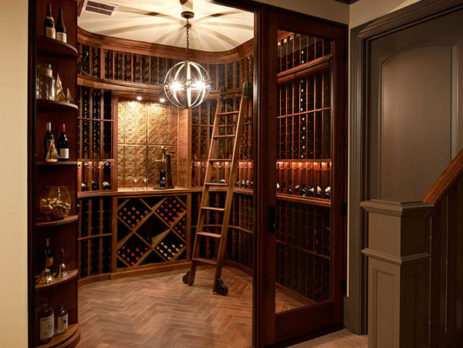 underground wine cellar rack