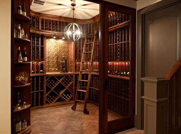 underground wine cellar rack