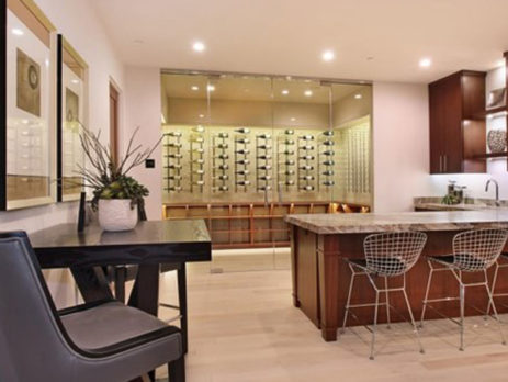 modern wine wall storage