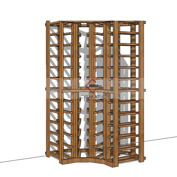 DIY curved wine racking kits for corner - Ciematic