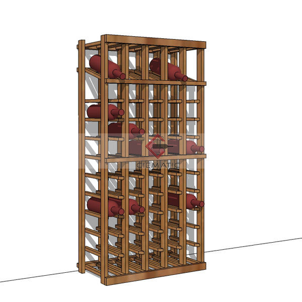 55 bottles wine rack kits