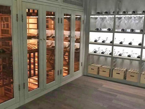 custom wine fridge cabinet