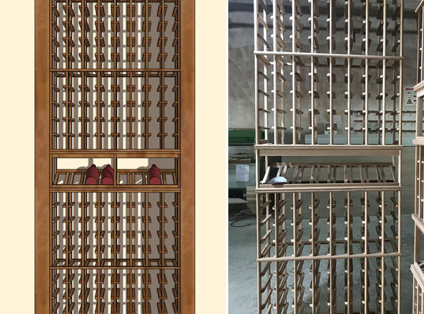 small wall wine rack