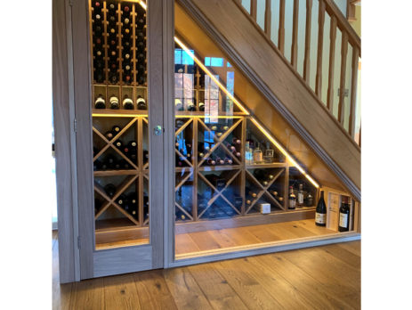 wine cellar under stair