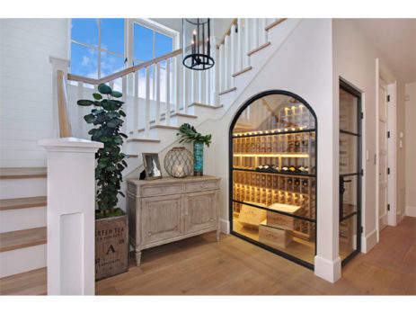 staircase wine cellar
