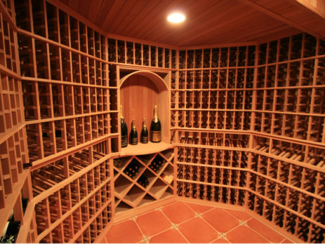 wine cellar under floor