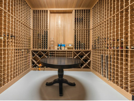 basement wine storage