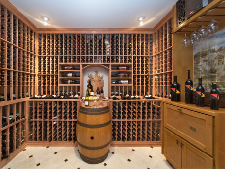 modern wine cellar