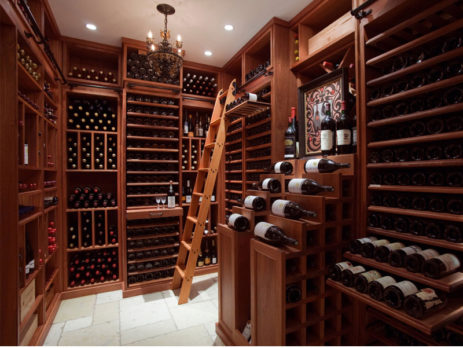 walk in wine cellar