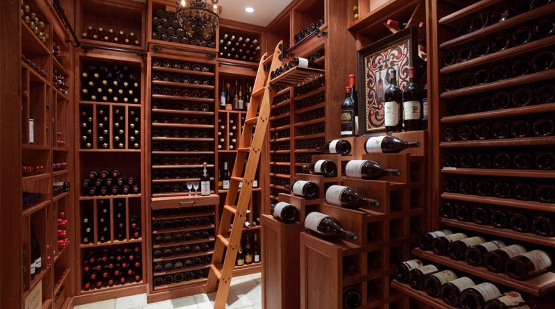 walk in wine cellar