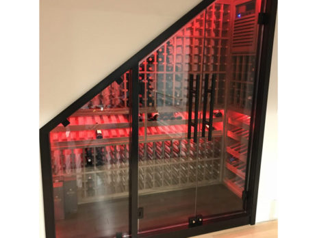 under stairs wine storage