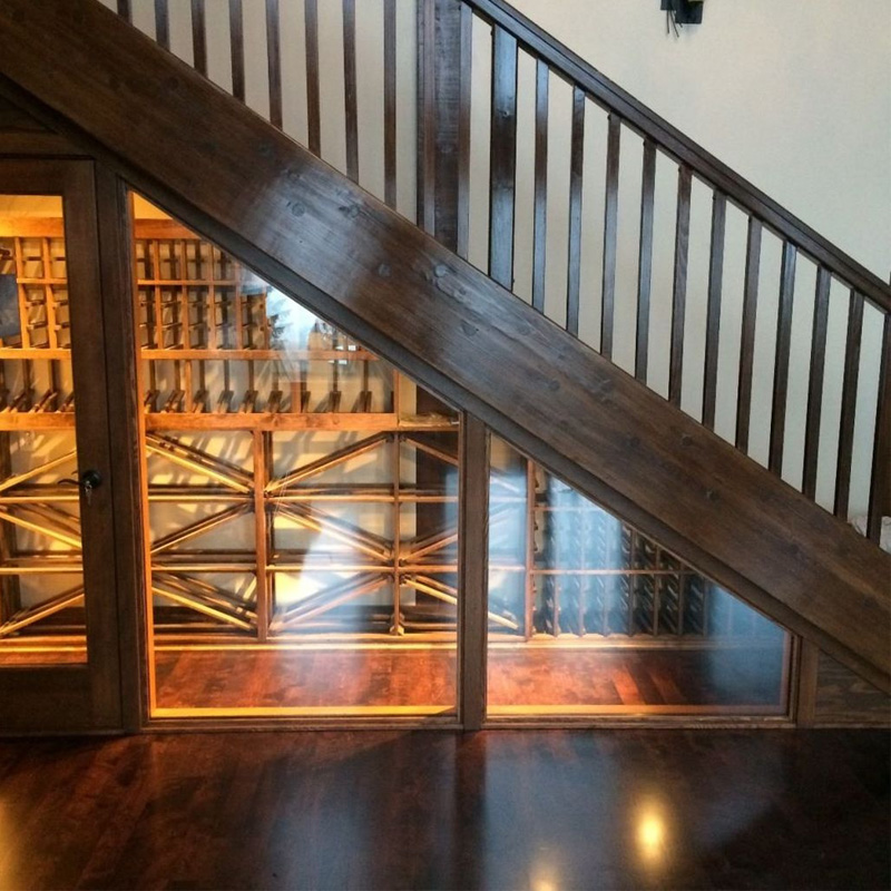 Staircase wine rack simple design CR212 Ciematic