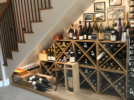 under stair wine cellar