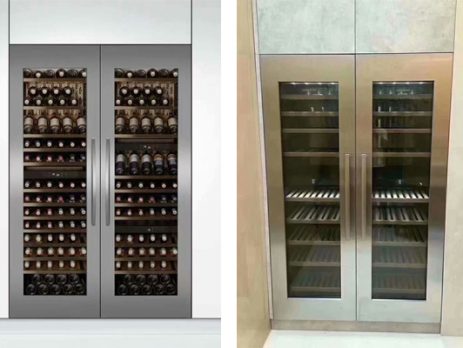 stainless steel wine cabinet