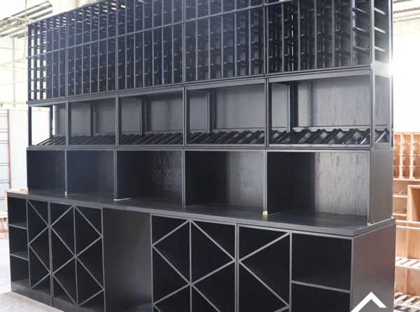 black home wine rack